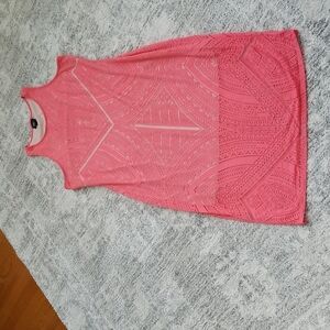 Mossimo Sleeveless Coral Dress Large
